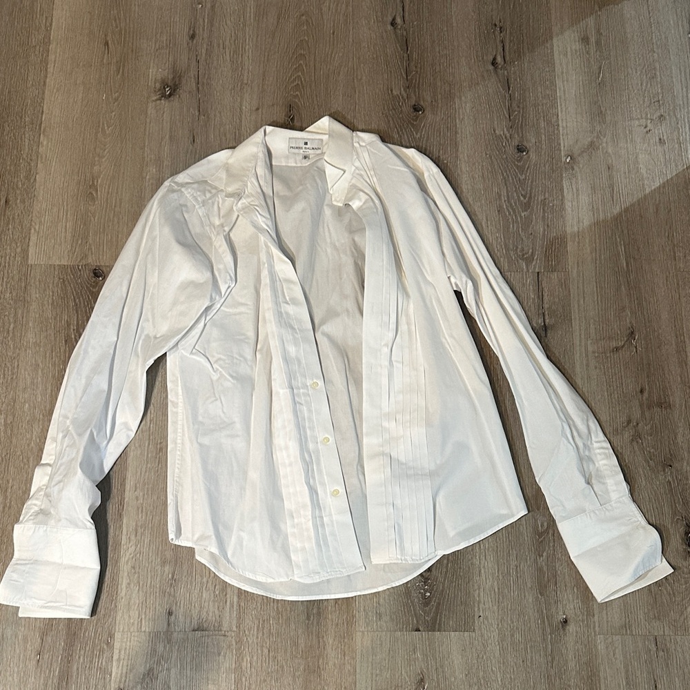 Pierre Balmain Crisp White Dress Shirt